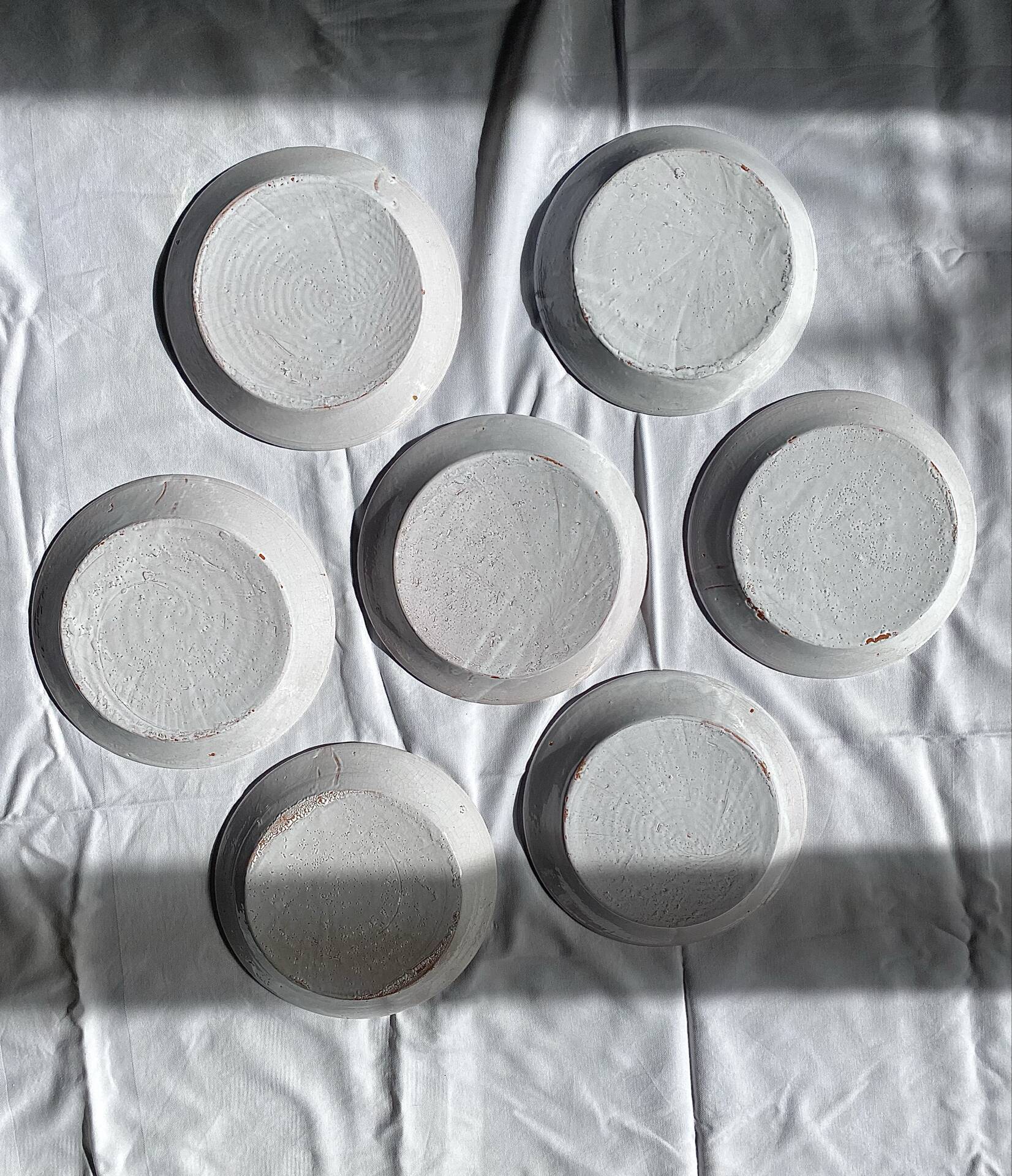 Antique plates in Nevers faience
