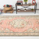 5x9 Madallion Pastel Vintage Rug, 263x160Cm