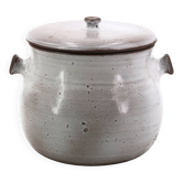 Earthenware vegetable dish by Jeanne and Norbert Pierlot, ceramic from the 1960s.