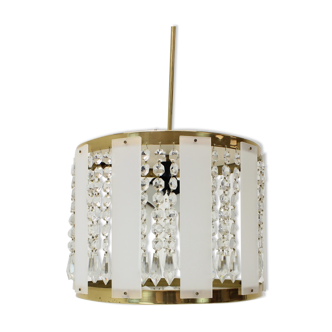 Lustre Krystal du milieu du siècle par Jablonecke Sklarny, années 1970