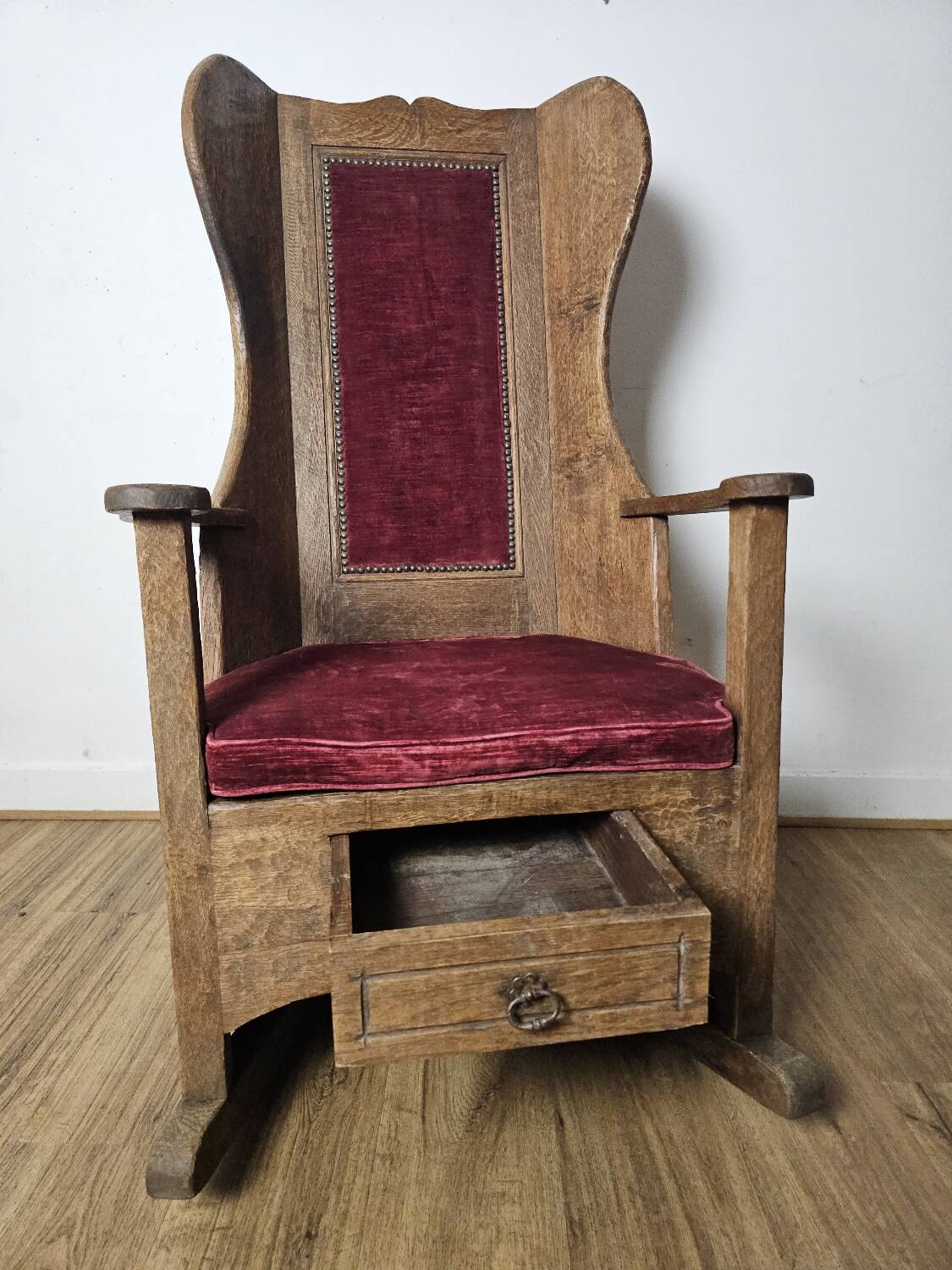 Brutalist Rocking Chair, 19th Century