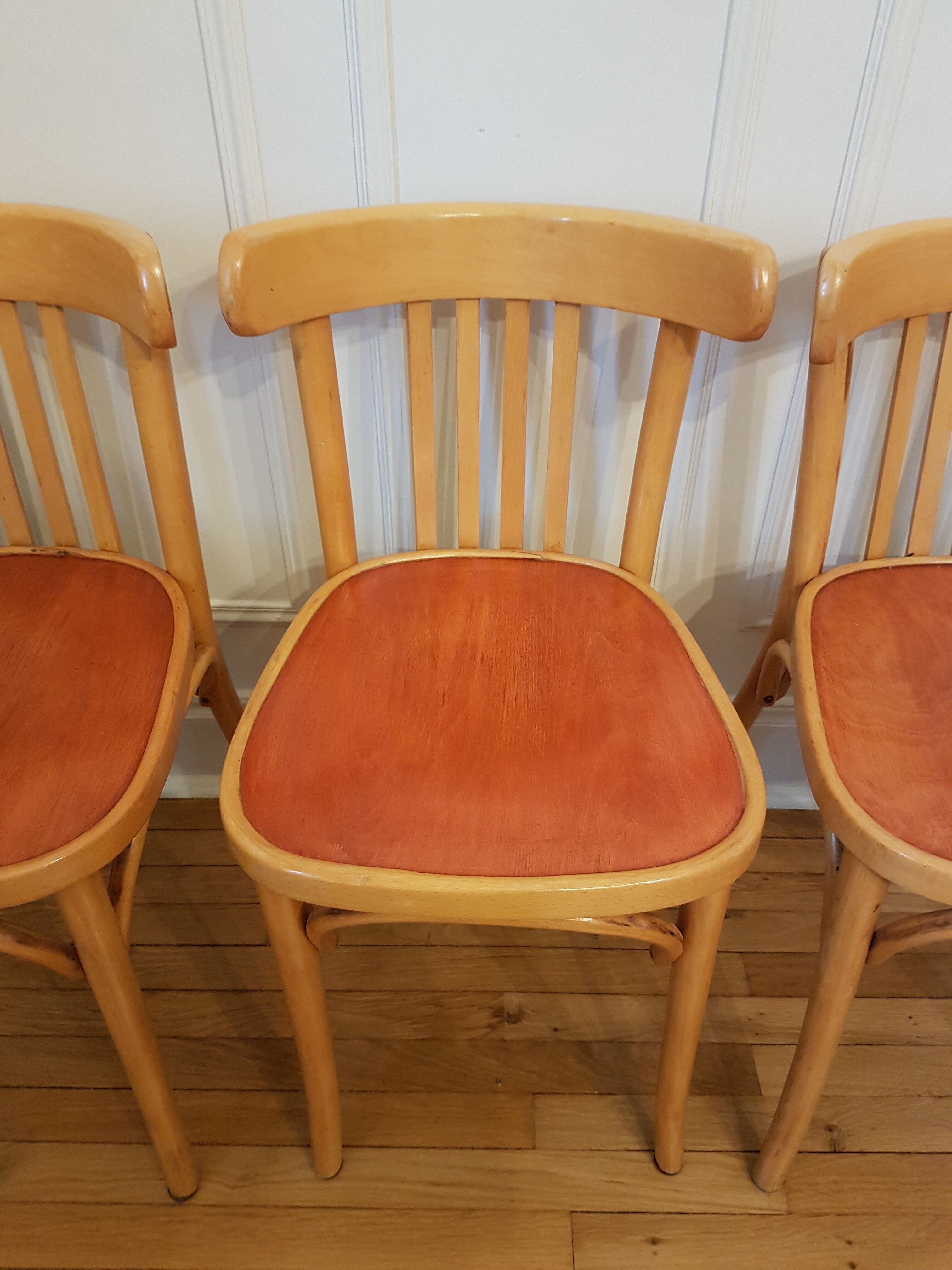 Series of 4 bistro chairs