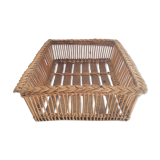 Rectangular wicker flat basket