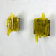 Pair appliques brutalistes, Claus Bolby for Cebo Industri, Denmark, 1970s