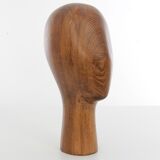 Pair of oak manequin head