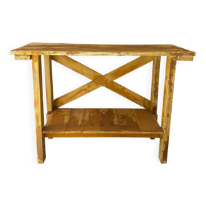 Console en bois, patine