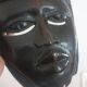 African ceremonial mask in handmade ebony wood