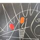 Magnificent vintage Vallauris plate "the cart" Picasso style 1950-