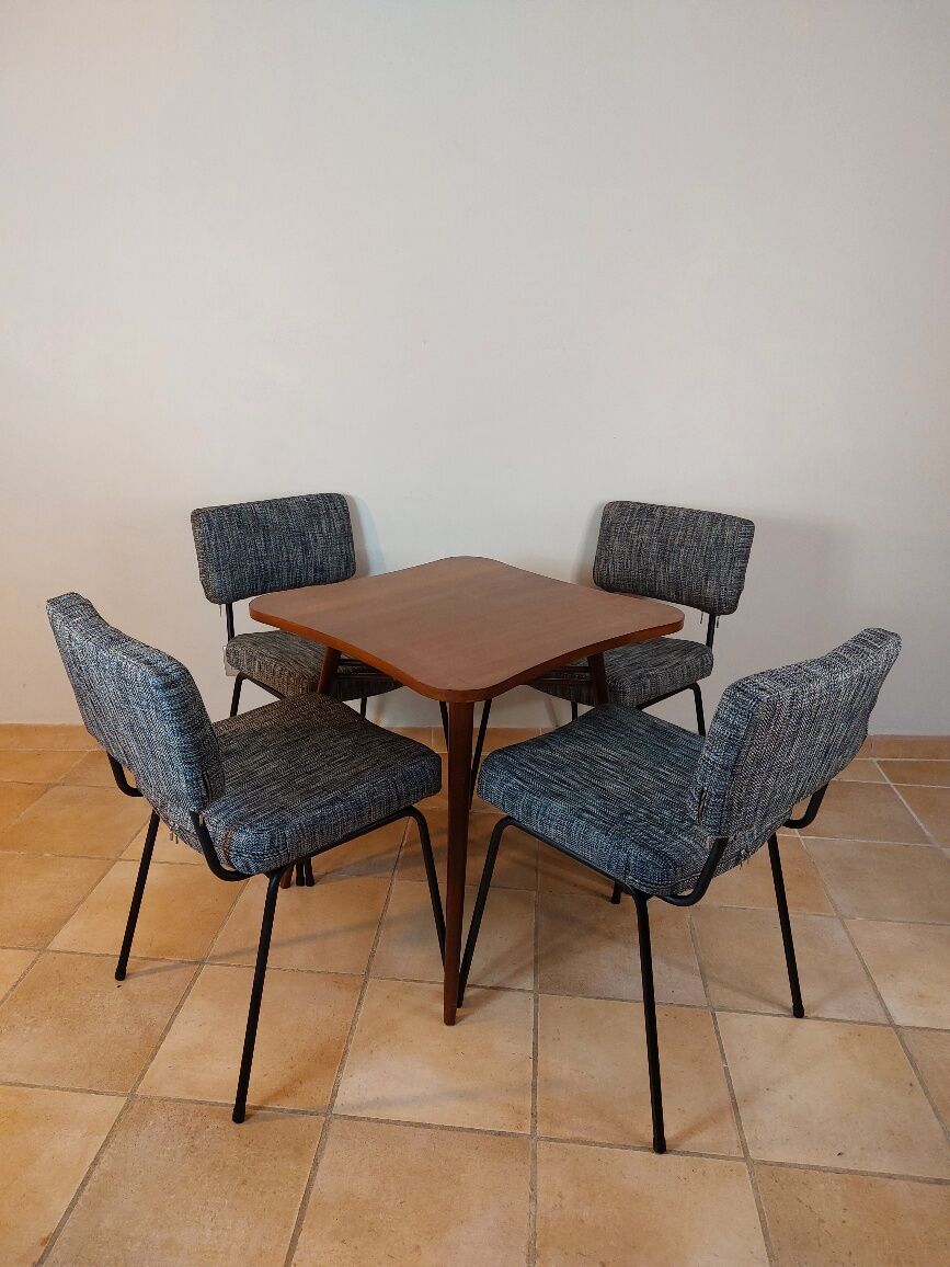 Set de 4 chaises design André Simard, édition Airborne, 1960