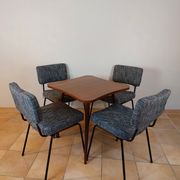 Set of 4 design chairs André Simard, Edition Airborne, French Modernism 1960s