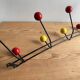 Vintage ball coat rack / hook in colours