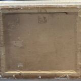 Oil on panel View of a villa in the South of France signed A. Adam circa 19