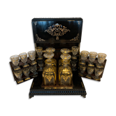 Complete liquor cellar Boulle Box Napoleon III Box Marquetry XIX century
