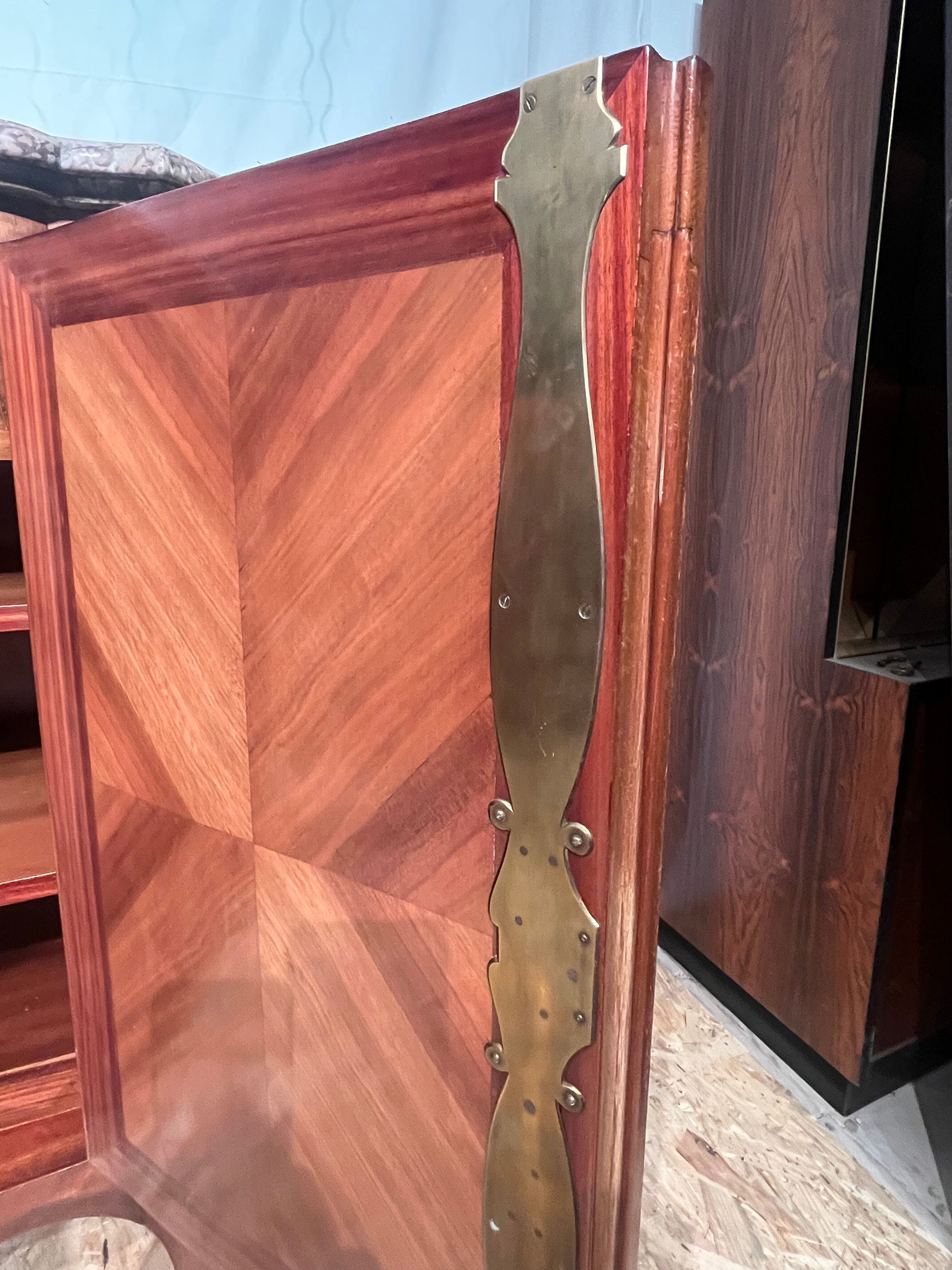 Marquetry sideboard Louis XV bronze 1940