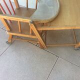 Highchair for little convertible child in walker