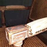 Pair of cane armchairs from the Louis XVI style