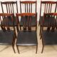 Set of 6 Scandinavian chairs in rosewood, 1960.