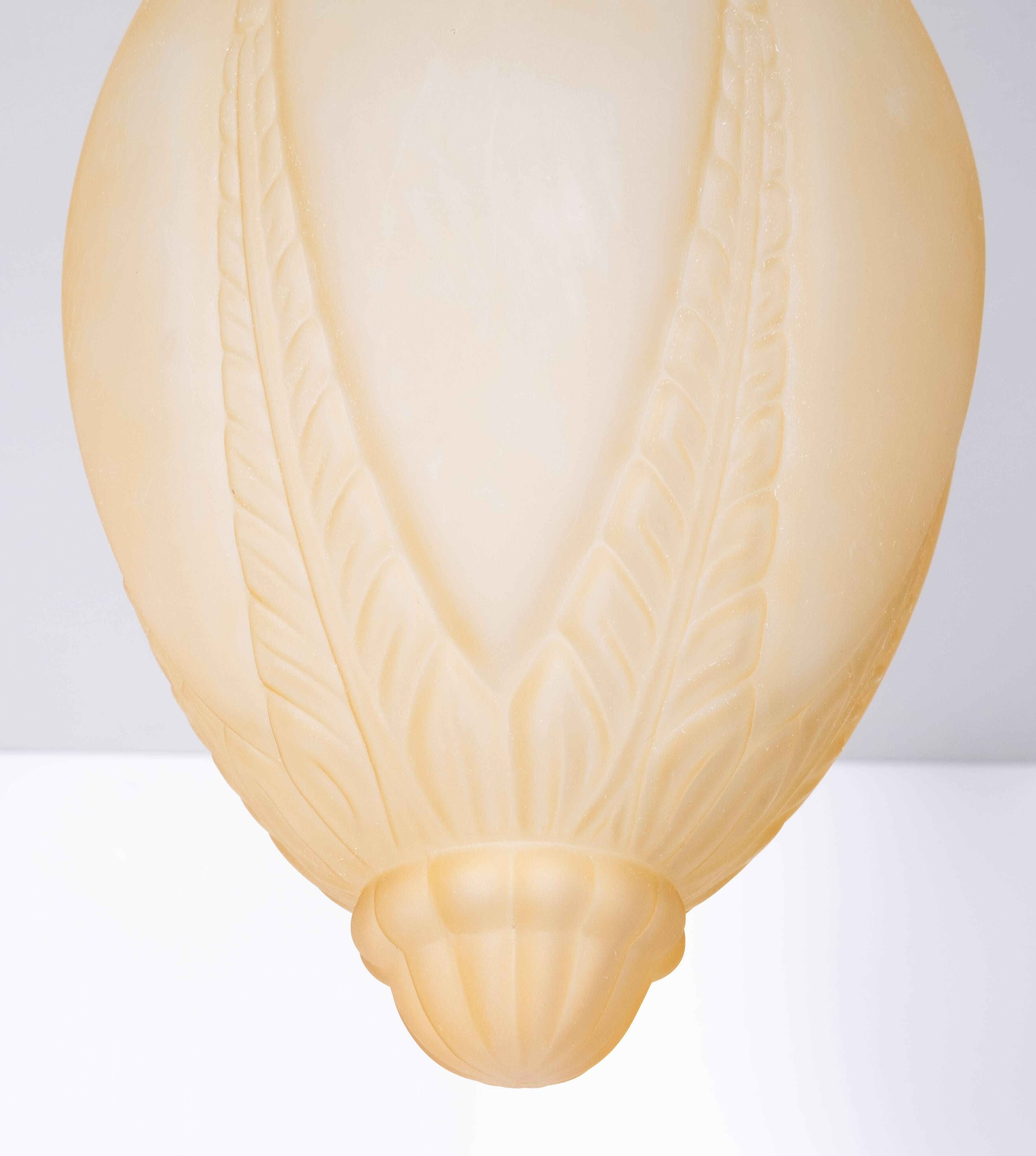 Art Deco style pendant lamps.