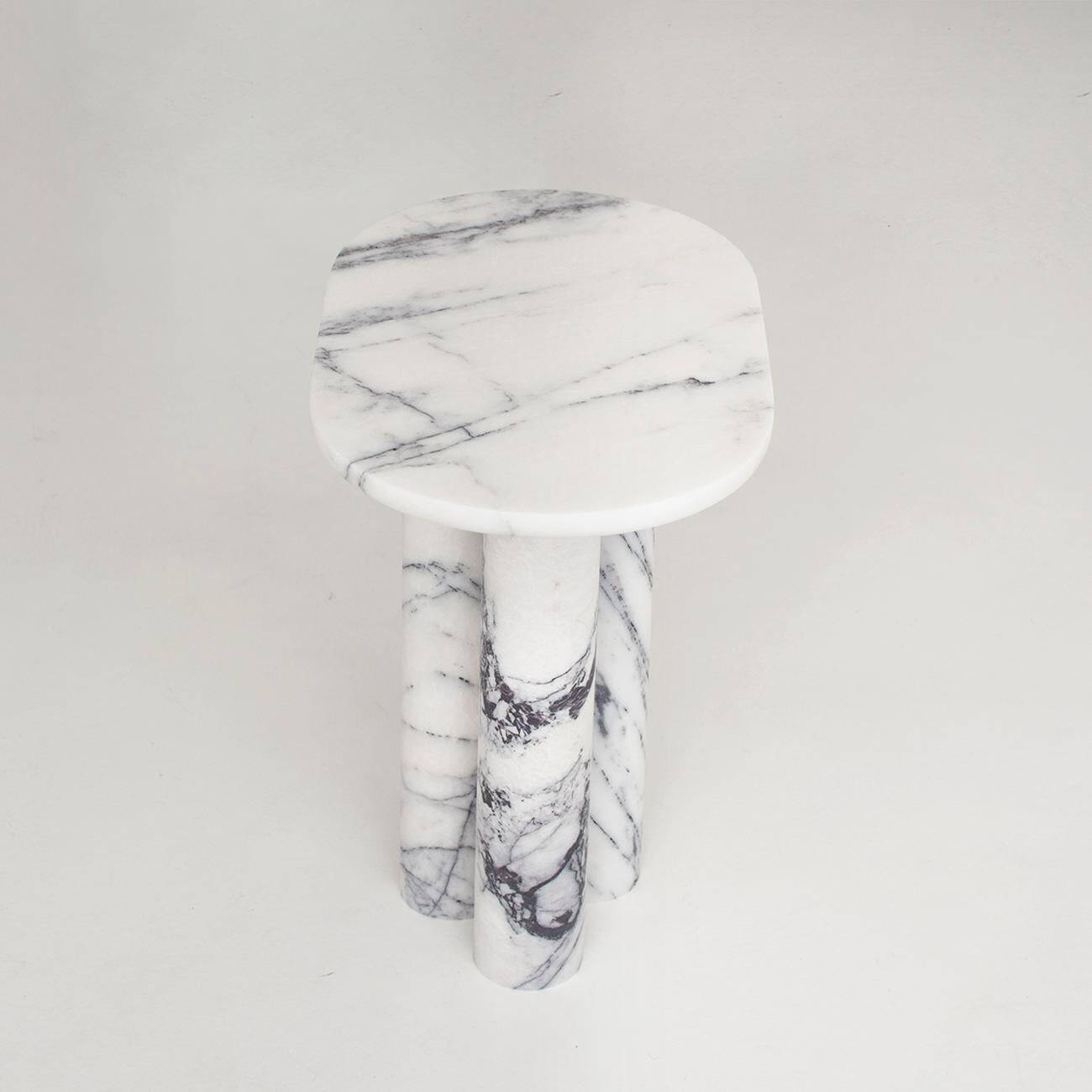 Trio No 3 White Lilac Side Table