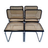 Suite of 4 chairs Cesca B32 Marcel Breuer 1992