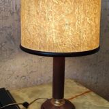 Leather table lamp