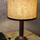 Leather table lamp