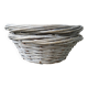 Pair of wicker baskets with transparent lining