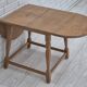 1970s, Danish foldable side table, solid oak wood, original condition.