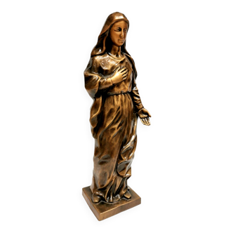 Large bronze statue SAINT / VIRGIN MARY