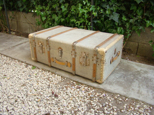 Old travel trunk