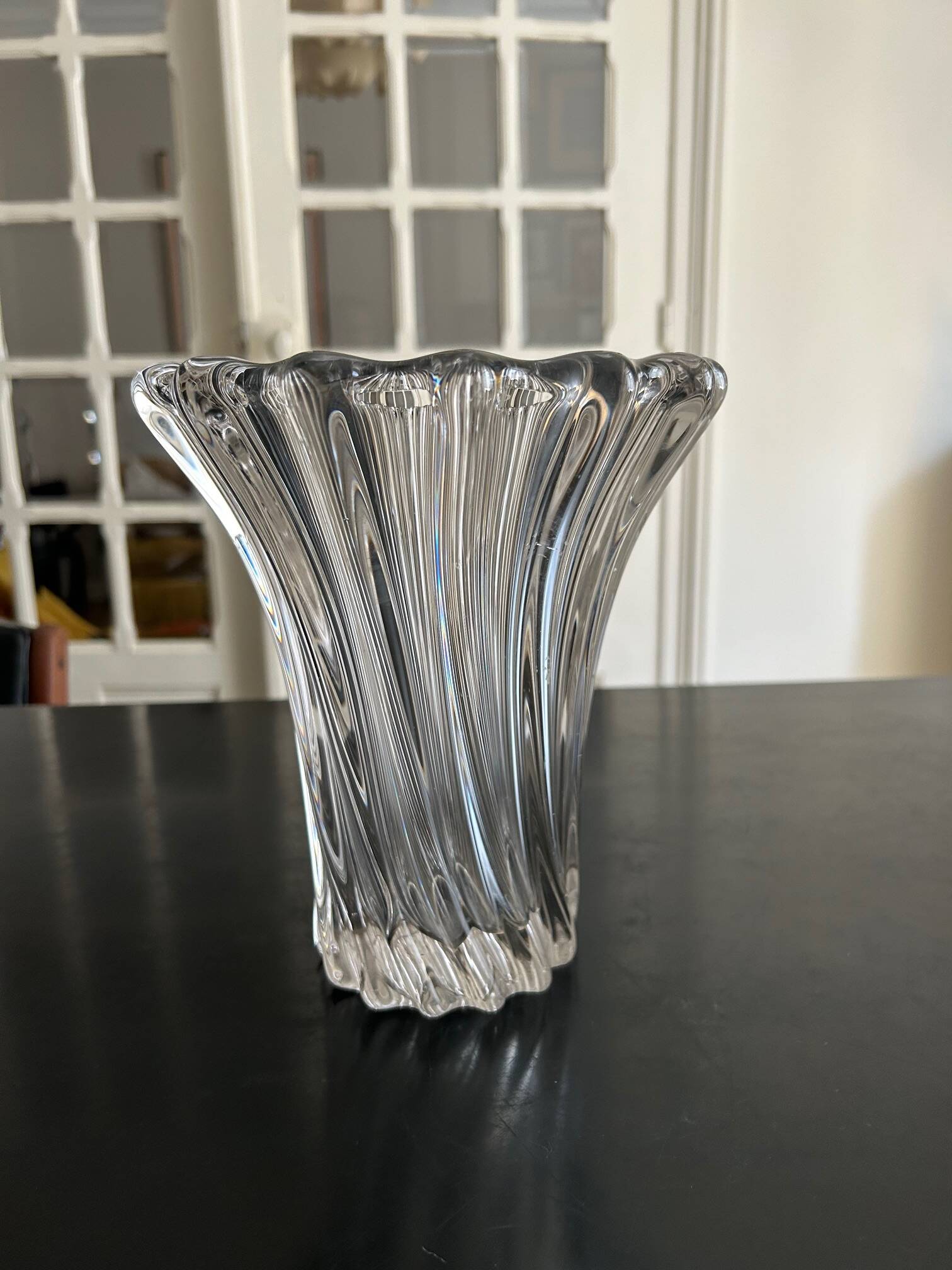 Pierre D'Avesn crystal vase