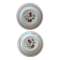 Set of 2 Bagatelle Luneville dinner plates