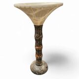 Pegasan Alabaster table lamp / chalice lamp / Spain - 70's