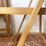designer folding chairs in beech wood