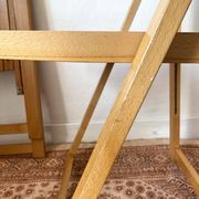 designer folding chairs in beech wood
