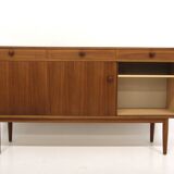 Scandinavian walnut sideboard, Hugo Troeds, Bjärnum, Sweden, 1960