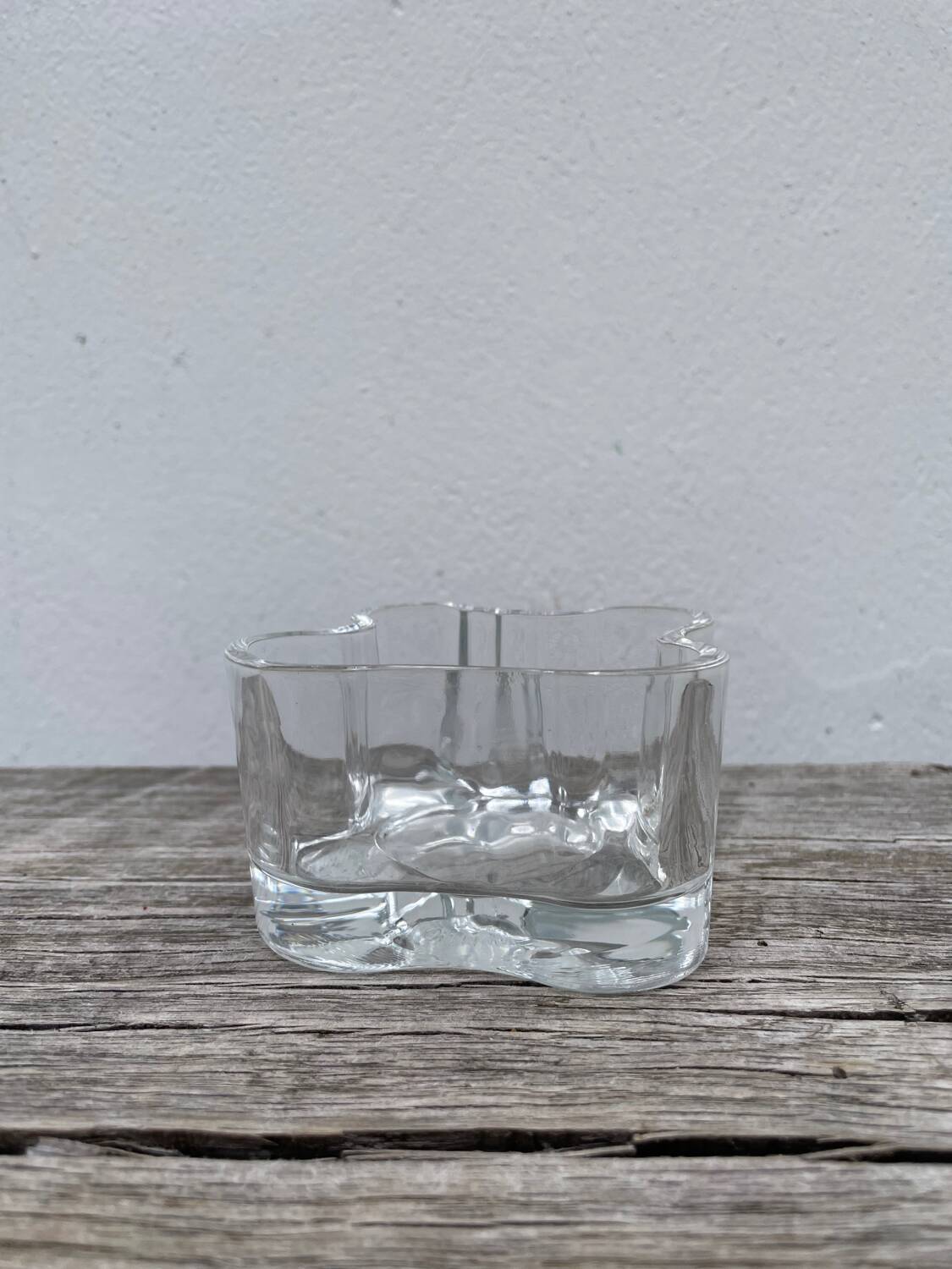 Littala Clear Glass Candle Holder
