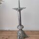Pair of silver-plated candlesticks from the 19th century.