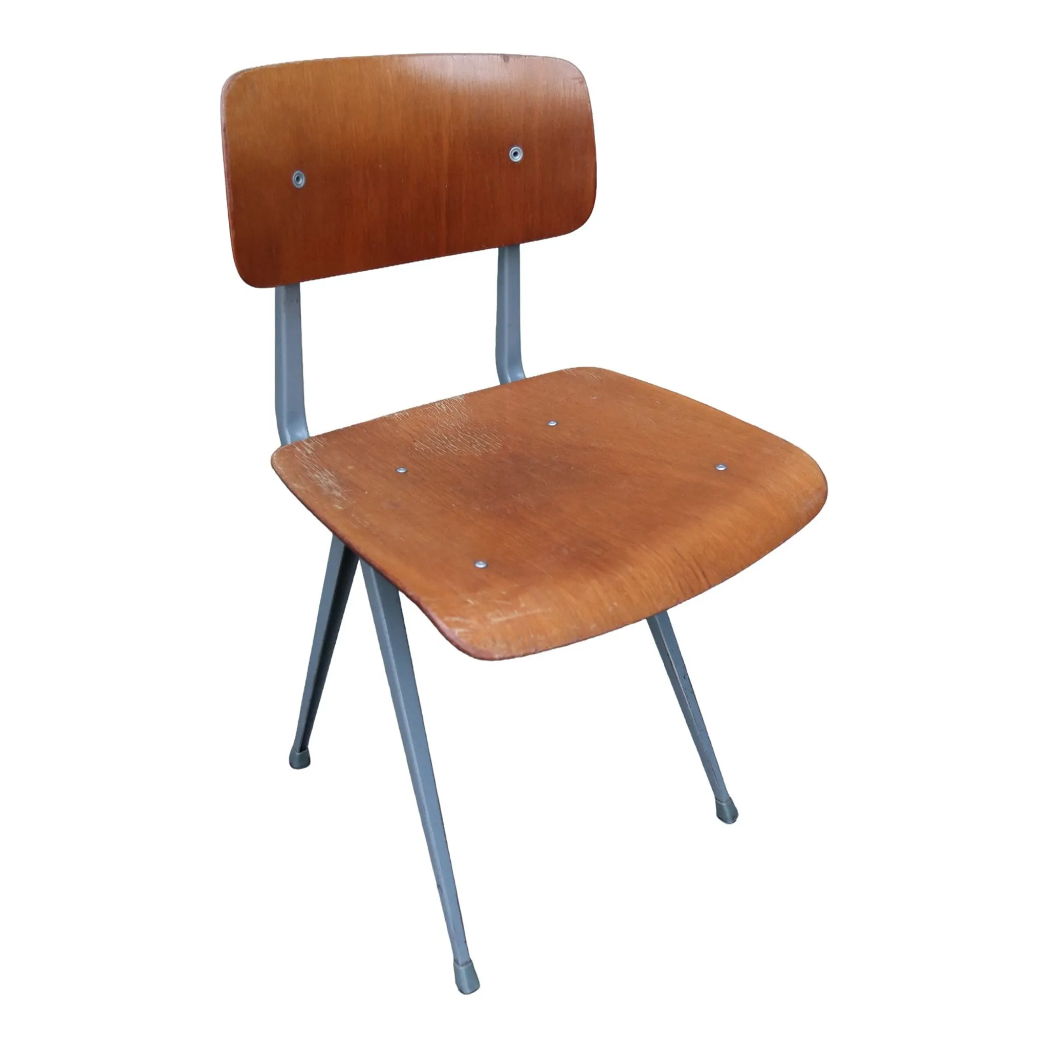 Set of 2 Friso Kramer Result chairs – Ahrend de Cirkel, grey, 1960s