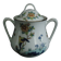 Limoges sugar bowl Michelaud freres exotic bird motif “indiana”