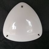 1950s ceiling light in metal and plexiglass