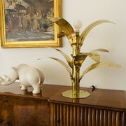 Palm tree brass floor/table lamp, Bottega Gadda Italy, 1960