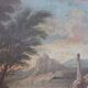 Coastal Landscape, Oil On Canvas, Italy, 18th Century