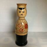 Large Russian doll bottle cover hand decorated