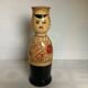 Large Russian doll bottle cover hand decorated