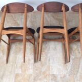 4 Scandinavian chairs 1950