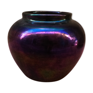 Vase en céramique irisée
