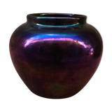 Vase en céramique irisée