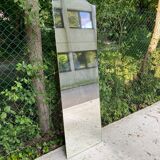 Miroir rectangulaire sculpté en concave style art déco vintage 54x174