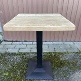 guéridon table fer métal jardin bistrot 70 s vintage